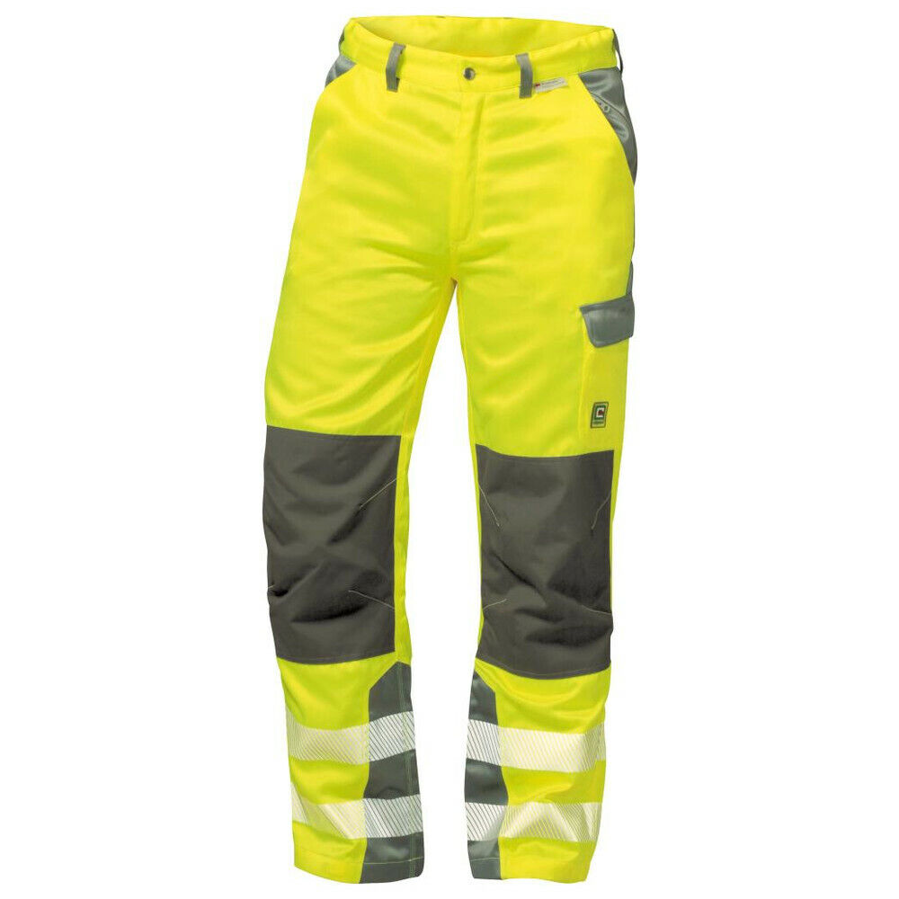 Feldtmann Warnbundhose Paris, Gr. 58, gelb/grau (Bundhose Rundbundhose)