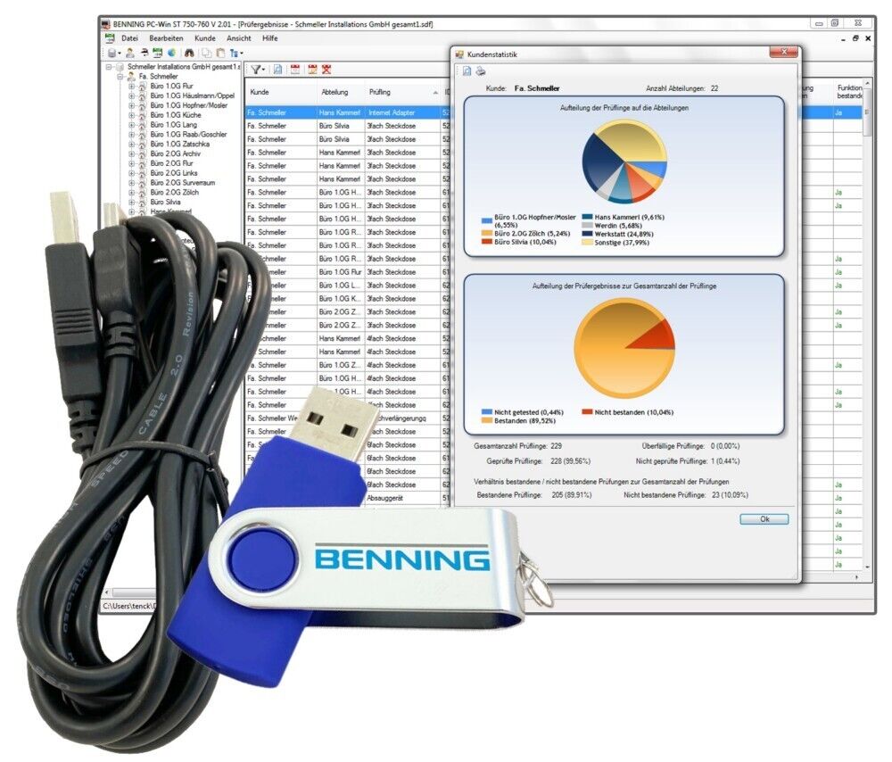 Benning Software PC-WIN ST 750-760 Messgeräte 047002 Software