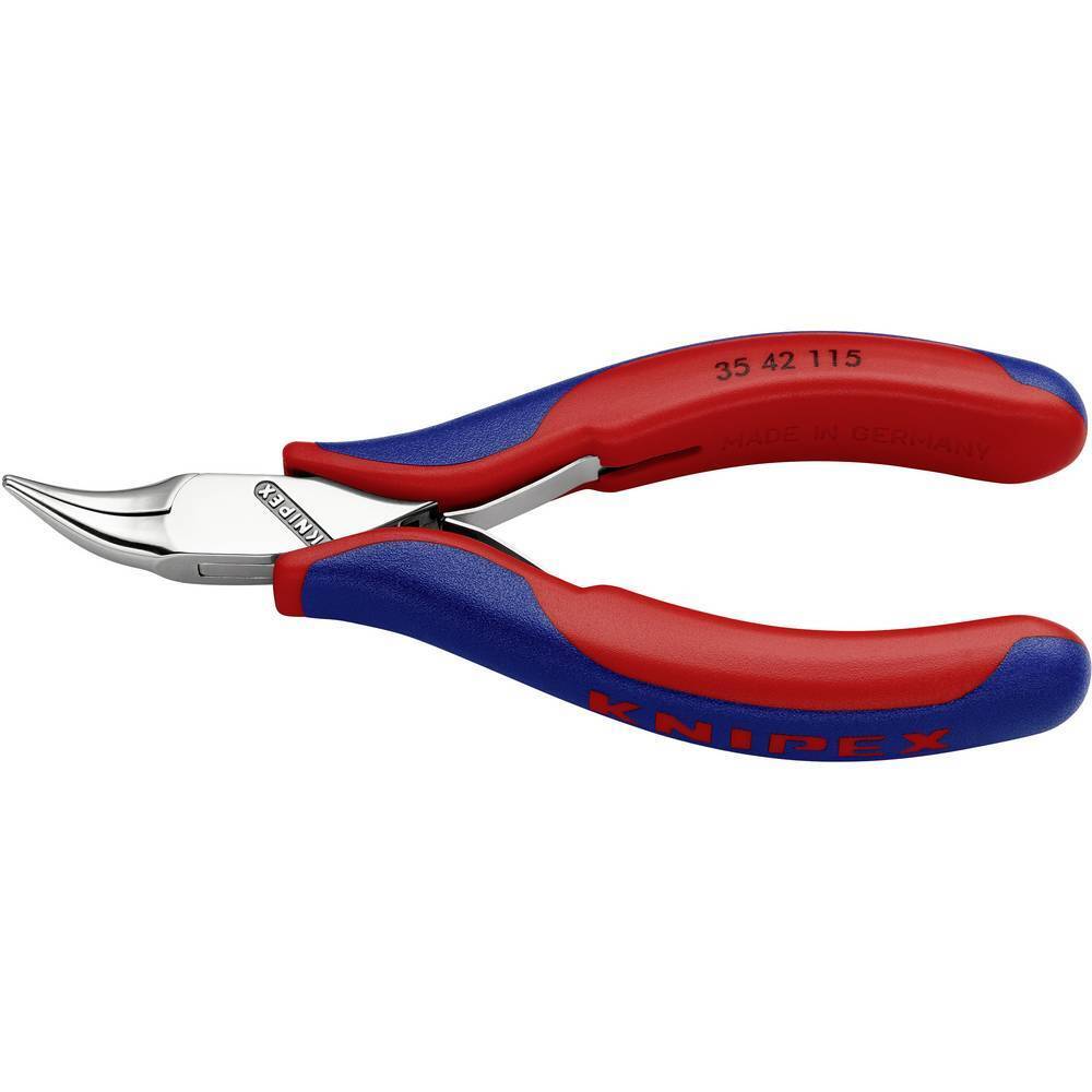 Knipex 35 42 115 SB Elektronik- u. Feinmechanik Flachrundzange 45° gebogen 115