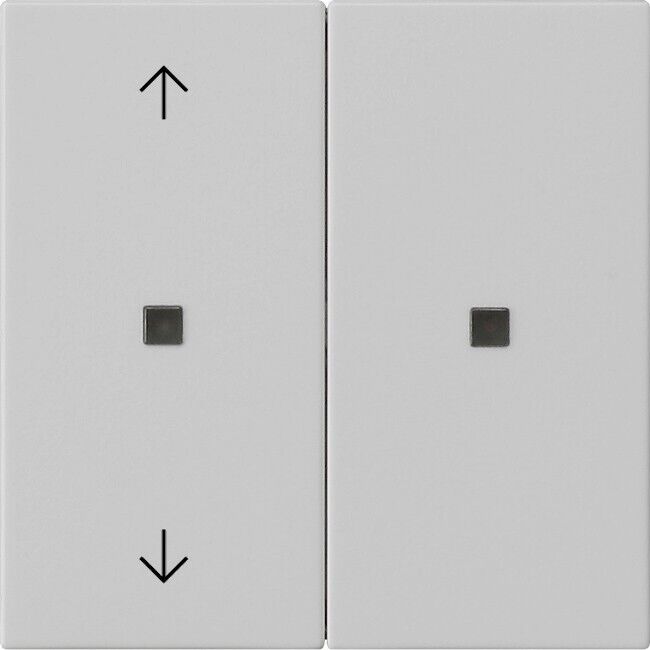 Gira KNX RF Bedienaufsatz 2-f. 5108015 grau Bussystem-Tastwippen Kunststoff KNX