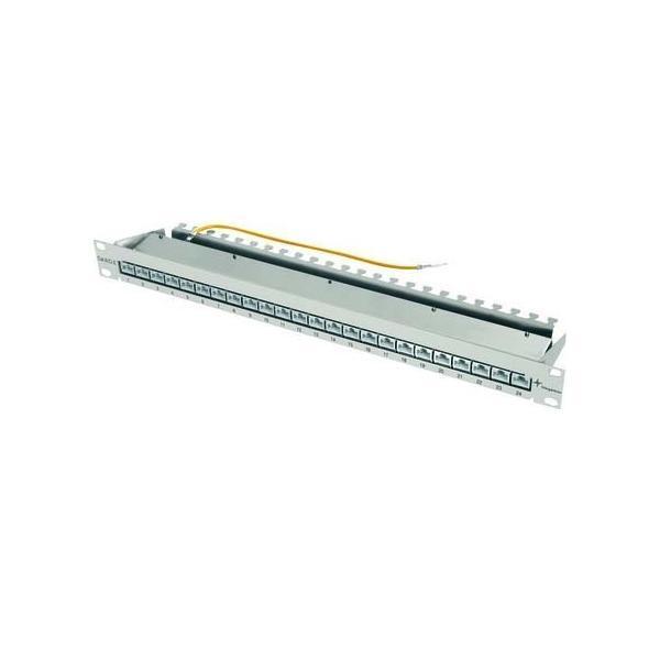 Telegärtner 19Z.Patch Panel 1HE gr 100007018 grau Kupfer 19Z.Patch