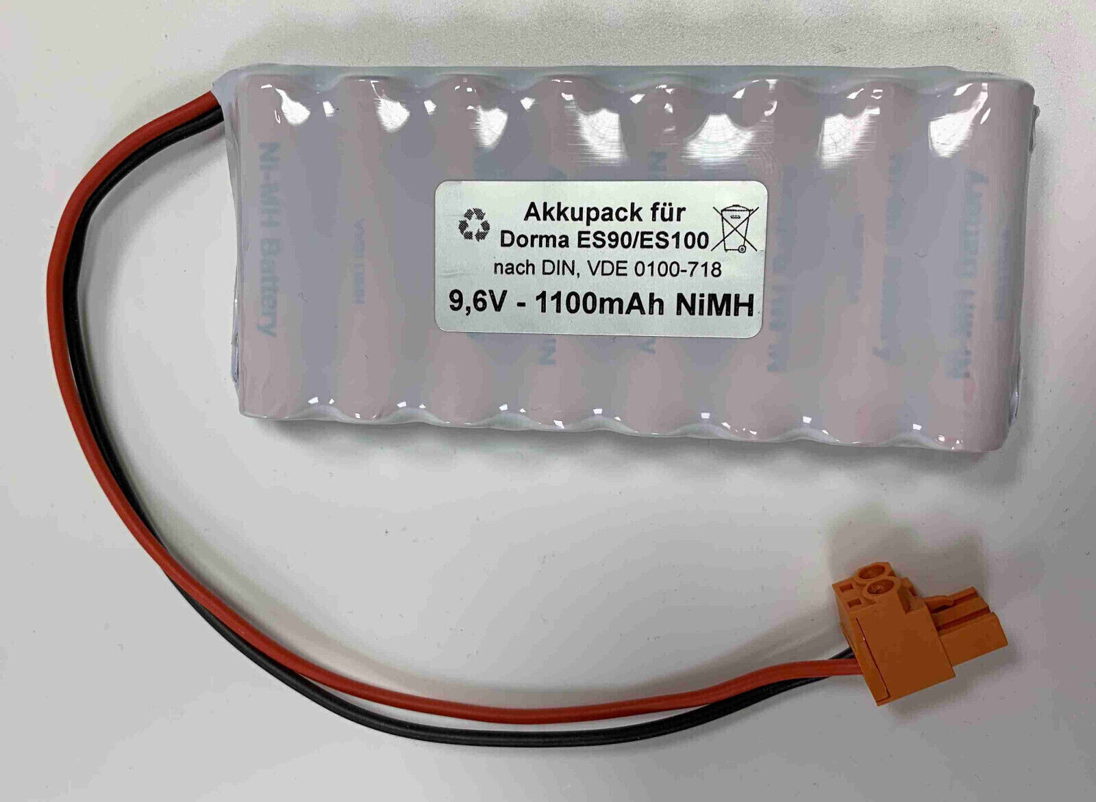 Qualitätsakku - Akku 9,6V 1100mAh für Türsteuerung Dorma ES90 / ES100