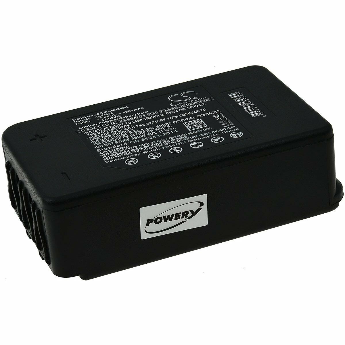 Akku für Autec Typ LPM04 7,4V 5000mAh/37Wh Li-Polymer Schwarz