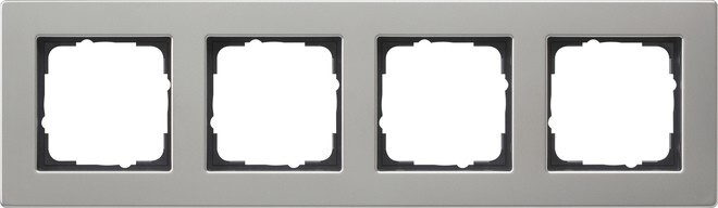 Gira Abdeckrahmen 4fach eds 0214335 IP20 Rahmen Edelstahl Schalter Abdeckrahmen