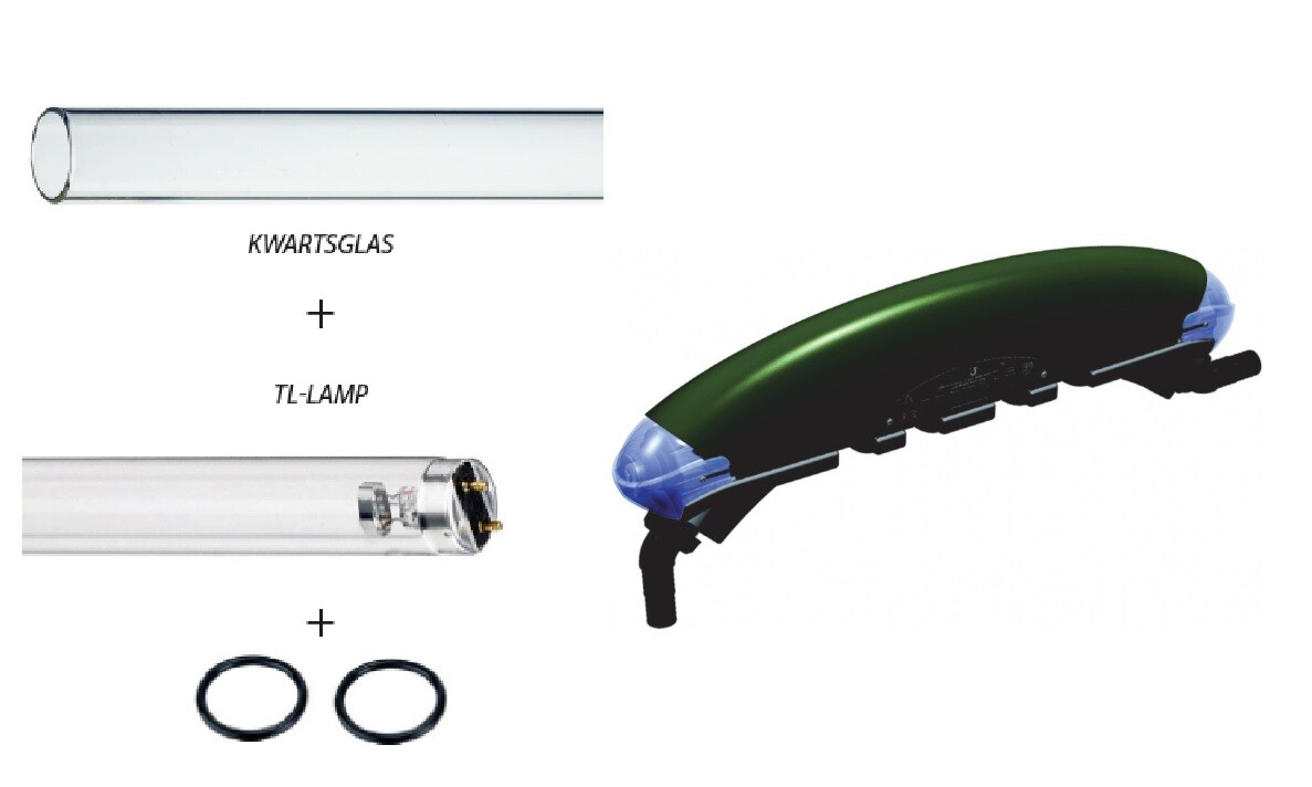 Pro Clear UVC Set 55 Watt Lampe + Glas TMC UVC Ersatzlampe
