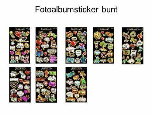 Original Fotosticker Fotoalbum Foto Sticker XXL Set - 270 Teile