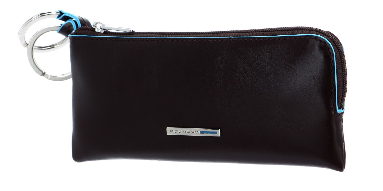 PIQUADRO Blue Square Key Case With Two Rings Schlüsselmäppchen
