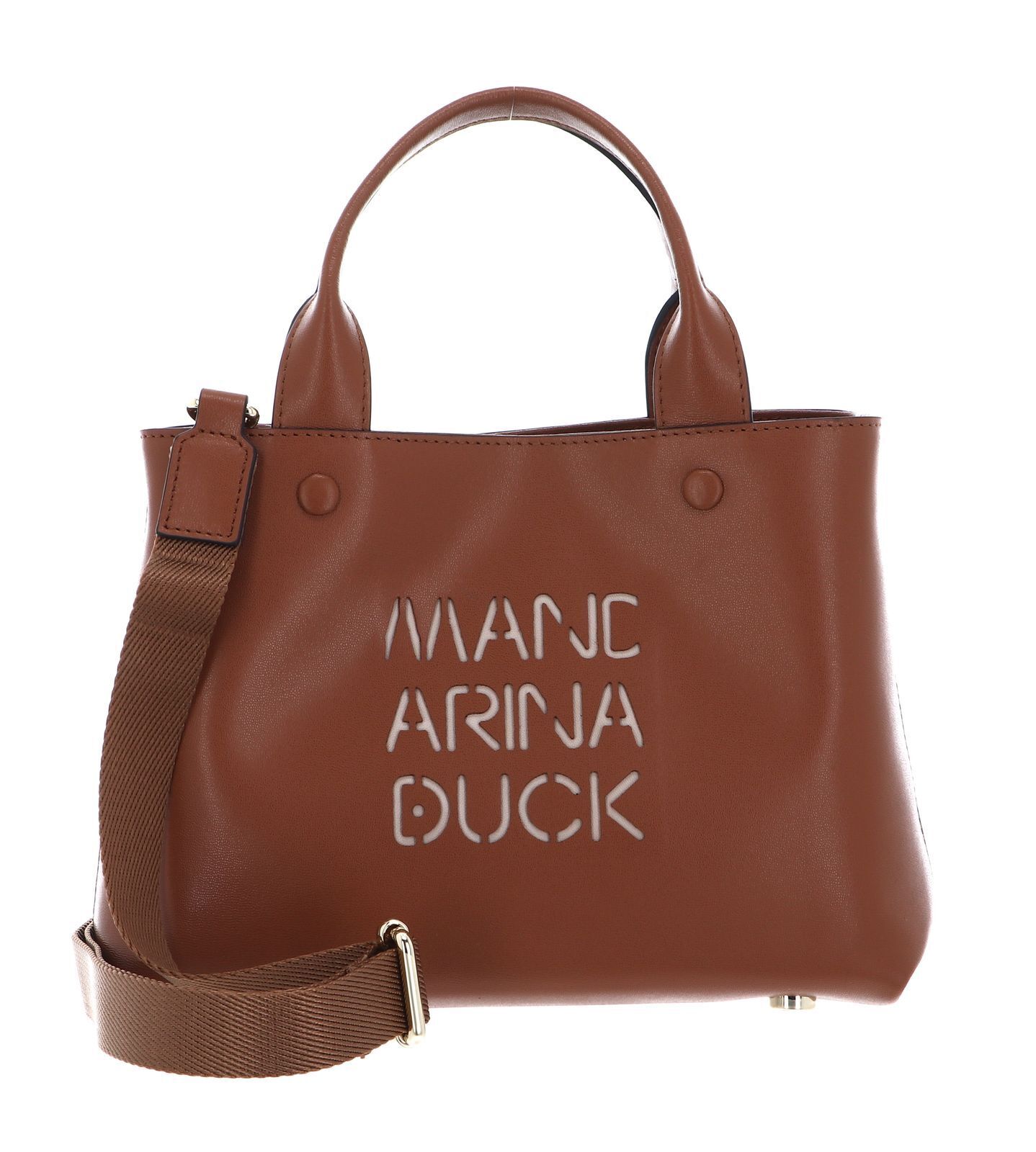 MANDARINA DUCK Lady Duck Tote S Handtasche Umhängetasche Tasche Caramel Cafe Neu
