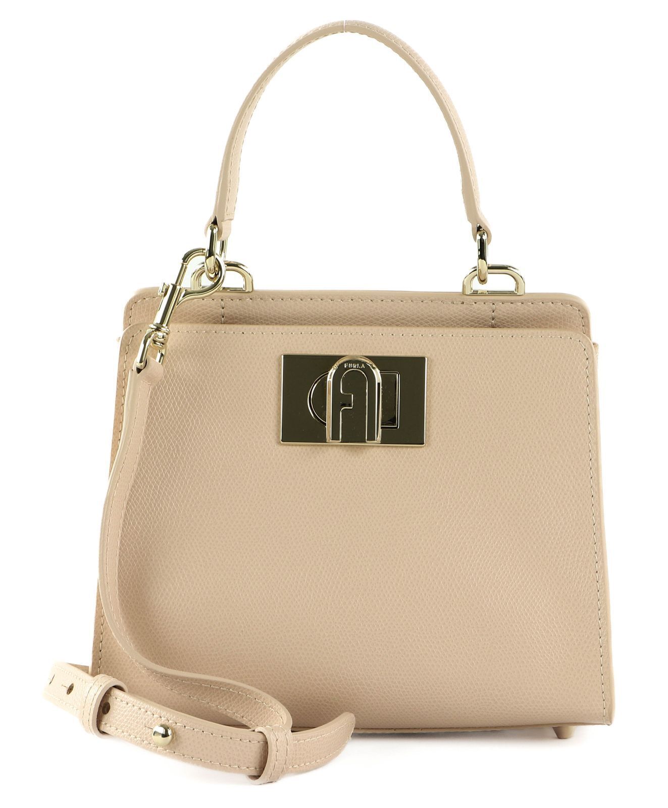 FURLA 1927 Mini Top Handle Bag XS Handtasche Ballerina i beige