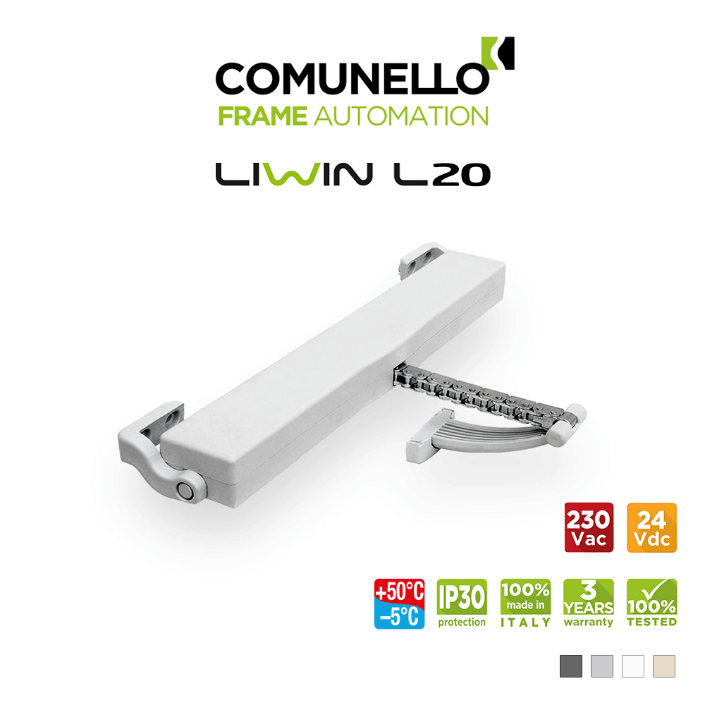 Liwin L20 Comunello - Betätiger Elektrische A Kette für Fenster Weiß 230V