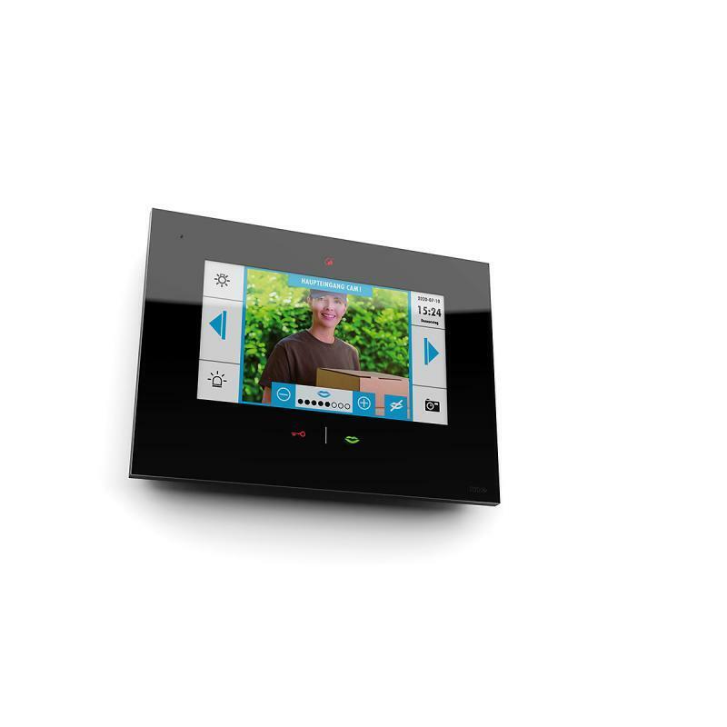 m-e VISTADOOR 7 Zoll Monitor iP (App), Bildspeicher Sensortouch in Schwarz