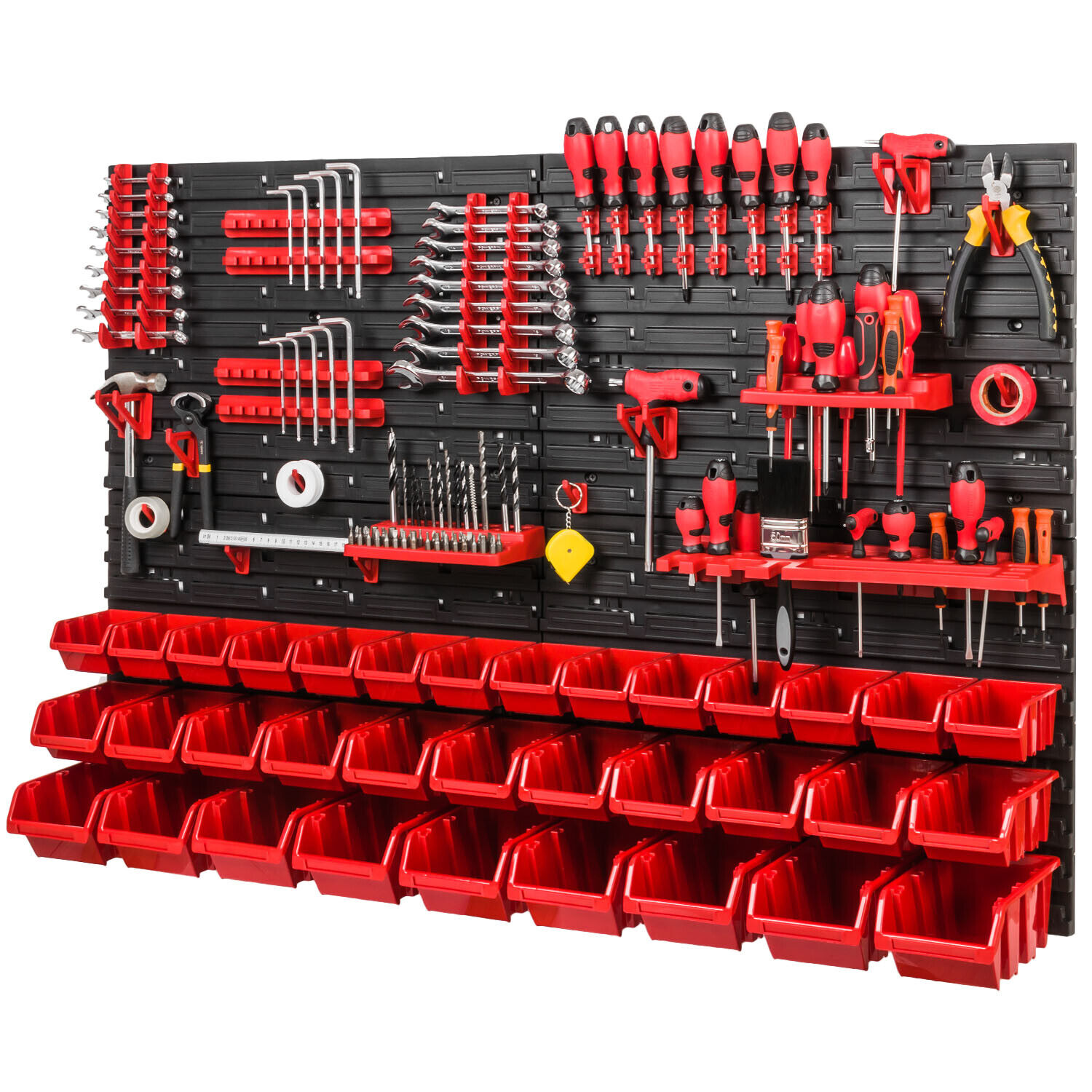 4x Werkzeugwand Stapelboxen 1152 x 780 mm Lagersystem SET Werkzeughaltern 34