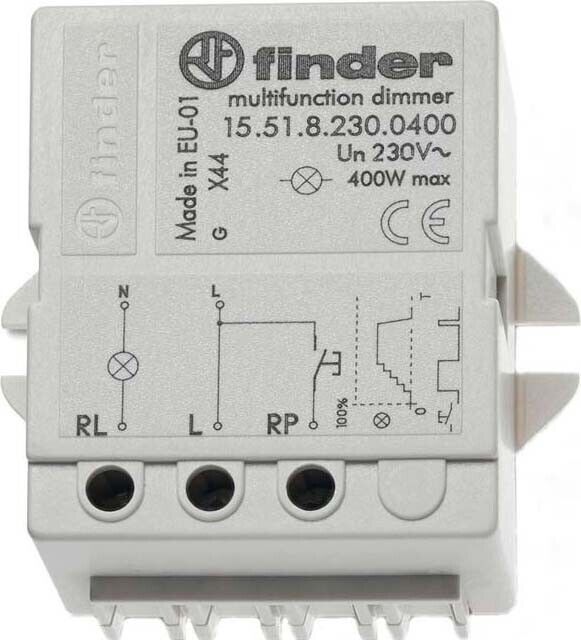 Finder Dimmer elektronisch 15.51.8.230.0400 IP20 grau Dimmer 155182300400 Dimmer