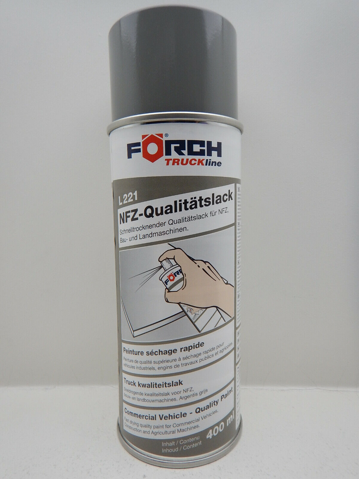 1x KOMATSU STEIN GRAU STEINGRAU  LACK LACKSPRAY SPRAY SPRAYDOSE 400ML