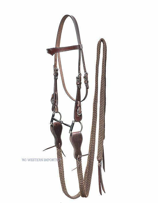 Western Imports Vaquero Set, Westerntrense Zügel einfach Gebiss Vollblut neu