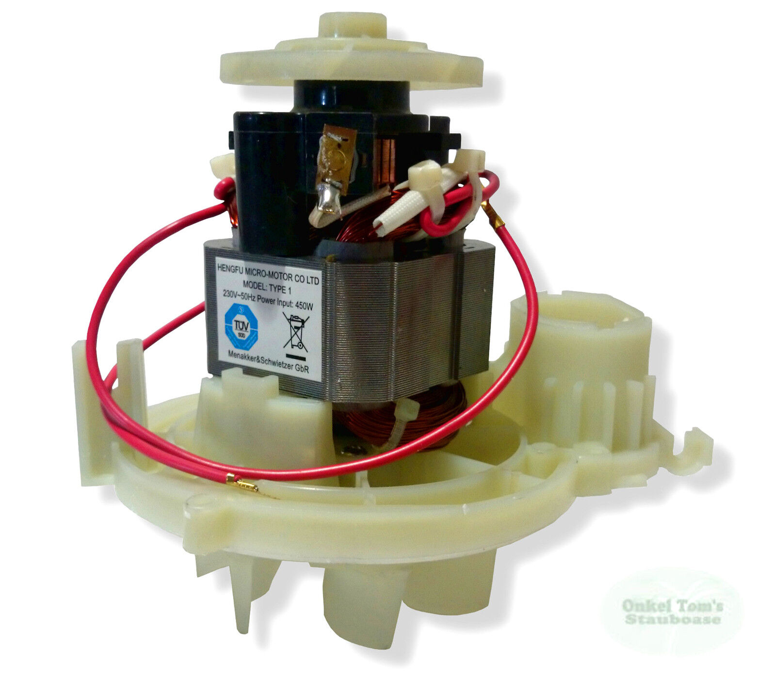 Motor 450 Watt Neu,Tüv geprüft geeignet für Vorwerk Kobold VK 120 121 122