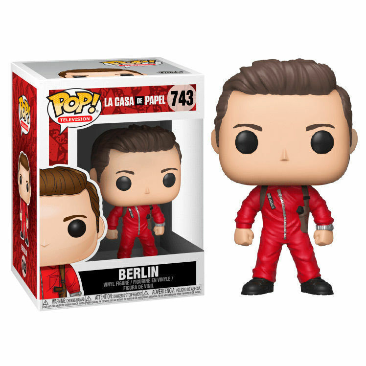 GELDRAUB LA CASA DE PAPEL Figur BERLIN Nr. 917 FUNKO „POP“