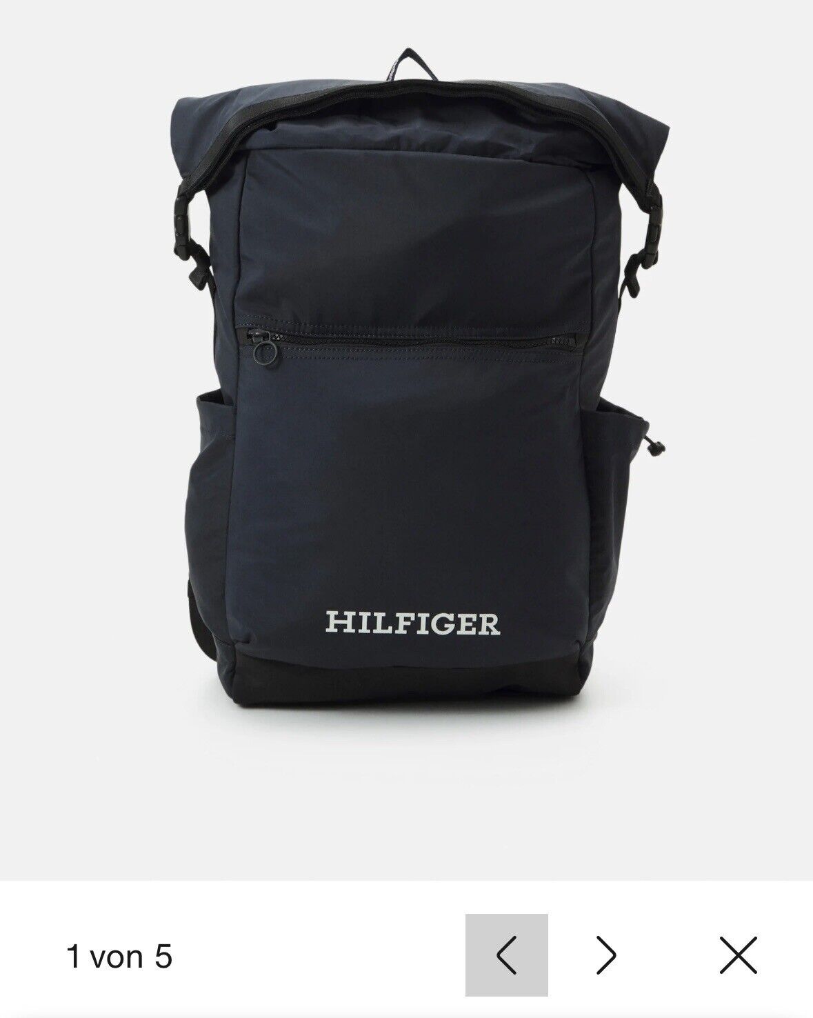 TOMMY HILFIGER Hilfiger Rolltop Backpack Rucksack Rucksack Space Blue dunkelblau