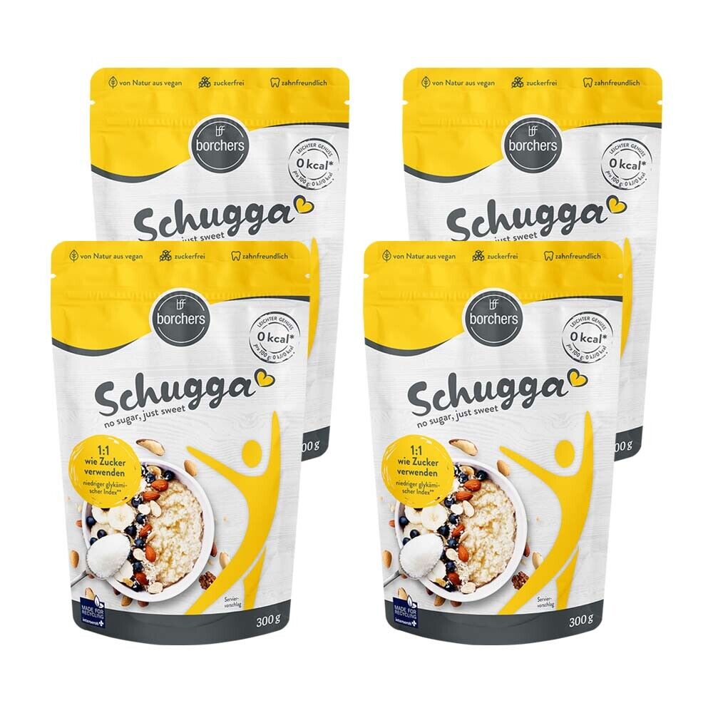 borchers 4x Erythrit mit Sucralose Kristalline Streusüße 1.2kg (18,91 EUR/kg)