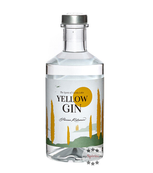 Zu Plun: Yellow Gin The Spirit of Garda Lake / 42 % Vol. / 0,5 Liter-Flasche