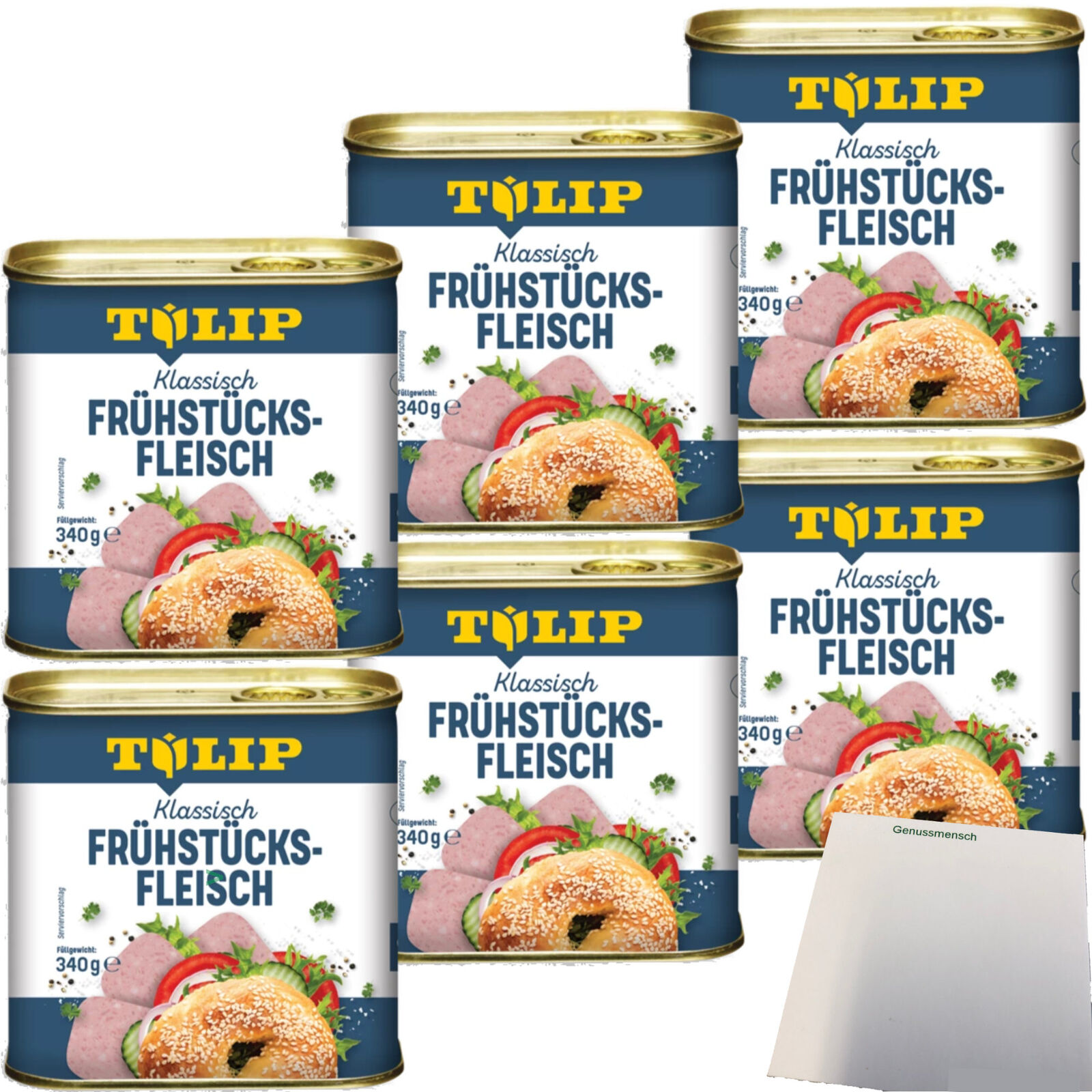 Tulip Klassisch Frühstücksfleisch 6er Pack 6x340g Dose usy Block