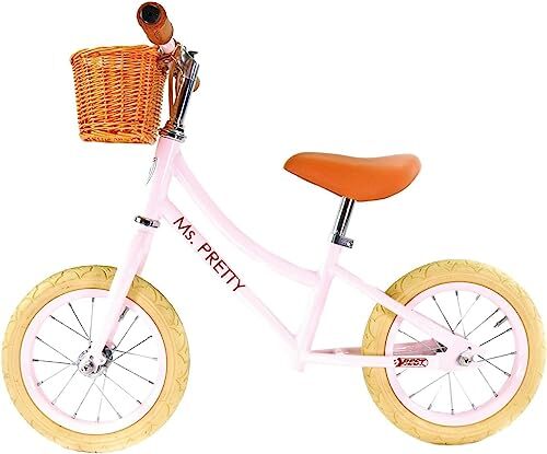 Best Sporting Laufrad ab 1 Jahr I Retro Laufrad 12 Zoll I Mädchen Laufrad mit...