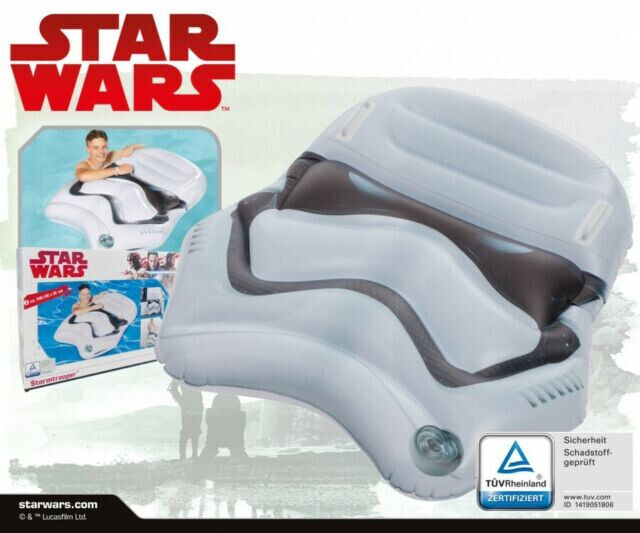 Star Wars Floater Stormtrooper Luftmatratze Badespaß Wassermatratze 92 x 108 cm