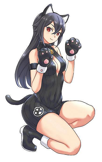 Hasegawa SP554 - 1/12 Egg girls Collection No. 37, Haku Rinpha, Black Cat - Neu