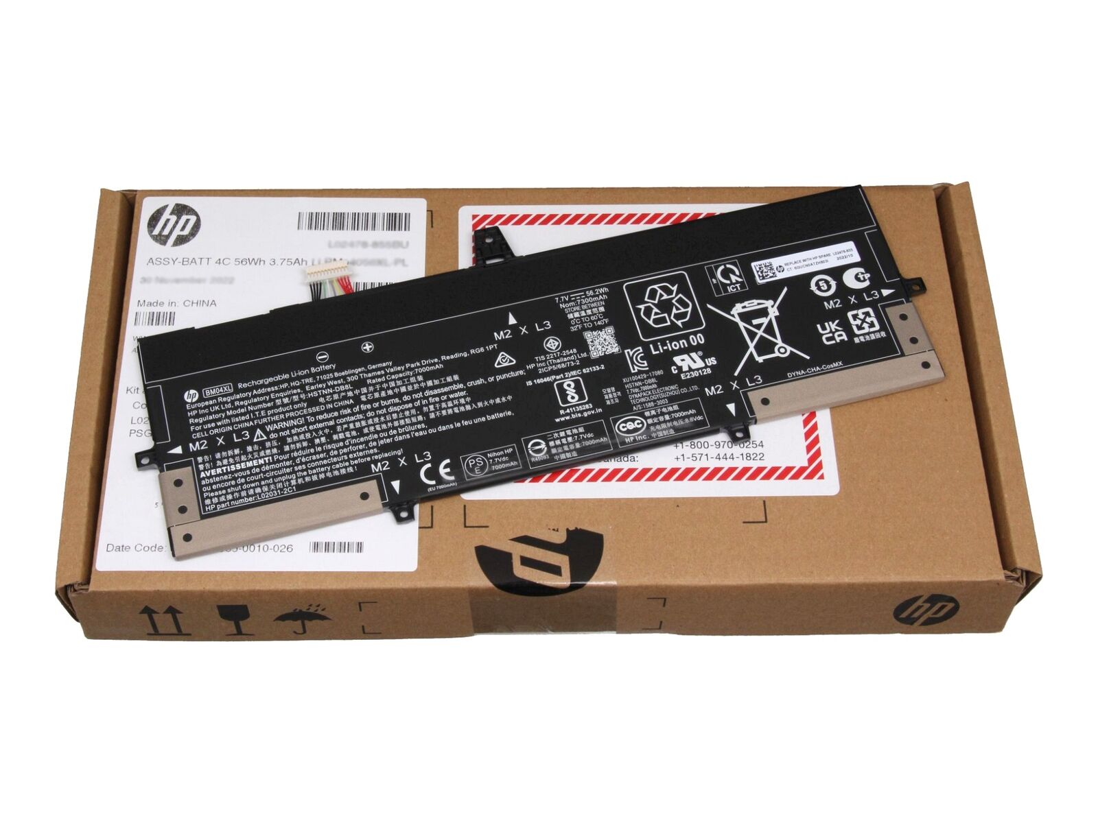 HP BM04XL Original Akku 56Wh