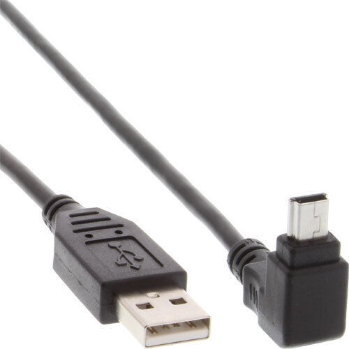 InLine USB 2.0 Mini-Kabel A an Mini-B Stecker 5pol. oben abgewinkelt 90° 3m