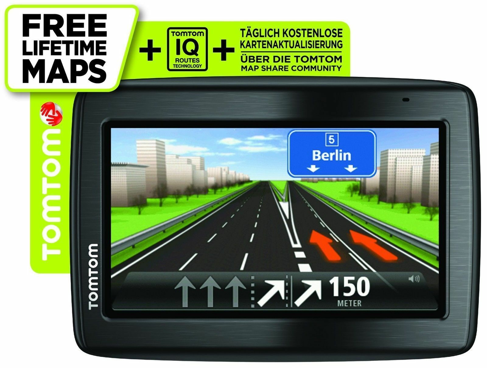 TomTom Via 135 M EU Traffic 45 Länder Europa XXL Freisprechen WOW GPS TMC Navi !