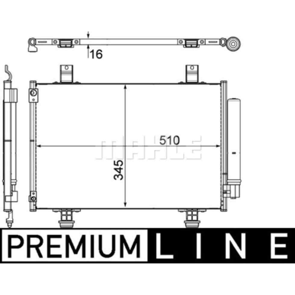 Kondensator Klimaanlage MAHLE AC 456 000P