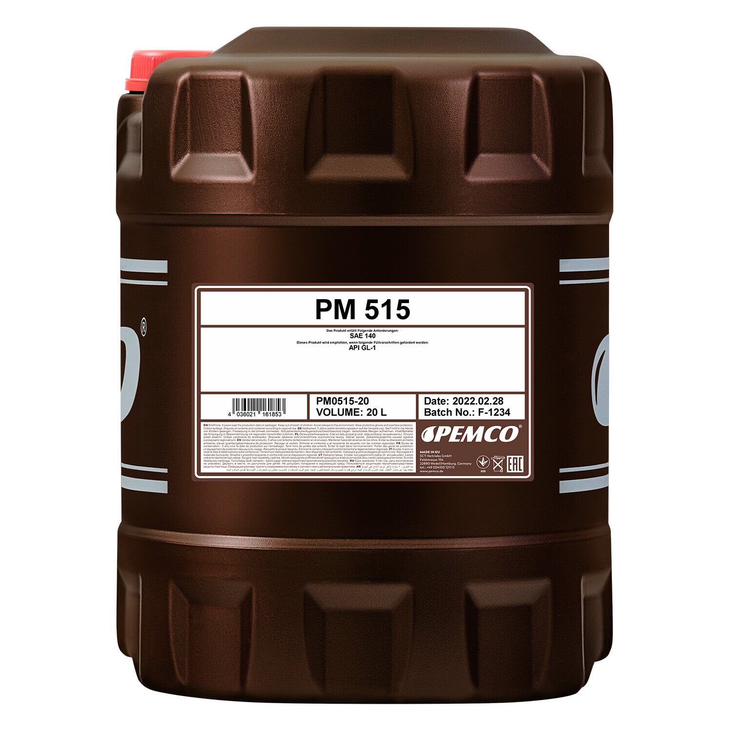 PEMCO 515 SAE 140 mineralisches Getriebeöl, 20 Liter