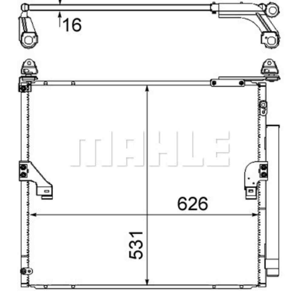 Kondensator Klimaanlage MAHLE AC 863 000S