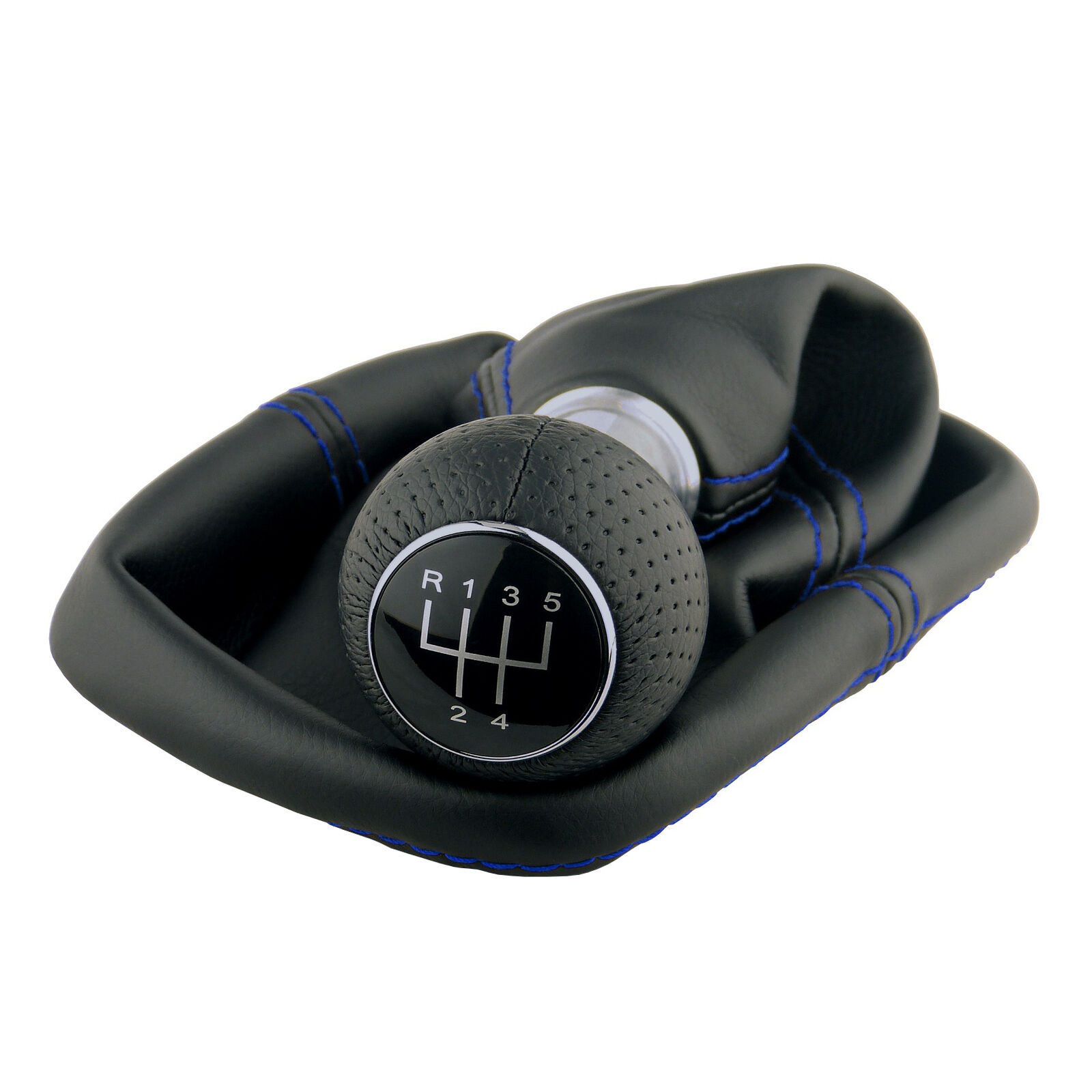 Schaltsack Schaltmanschette Naht Blau für VW Golf 4 IV Bora 12mm Schaltknauf