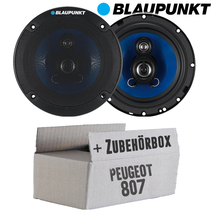 Lautsprecher Boxen Blaupunkt 3-Wege Auto Einbauset für Peugeot 807 Front/Heck