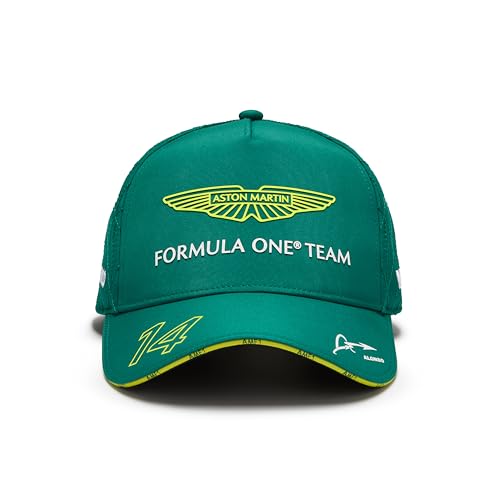 Aston Martin F1 Fernando Alonso Kappe 2024 Für Kinder - Grün - Einheitsgröße