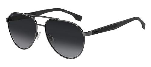 Boss Hugo 1485/S Dark Ruthenium Grey/Grey Shaded 60/15/145 Herren Sonnenbrillen