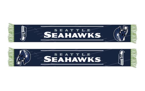 Seattle Seahawks Nfl Schal Fanschal Scarf ** Team Hd Knitted Jaquard Scarf ** In 145 X 20 Cm