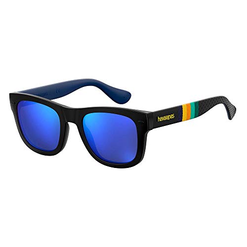 Havaianas Unisex Paraty/M Sunglasses, Kvf/Z0 Bk Strpd Bk, 50