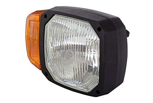 Hella - Halogen-Hauptscheinwerfer - 12V - Einbau - Lichtscheibenfarbe: Gelb - Stecker: Deutsch Stecker - Rechts - 1La 328 450-041
