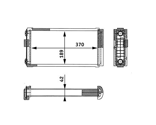 Mahle Ah 134 000P Innenraum-Wärmetauscher Behr Premium Line
