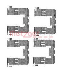 Metzger -Kit Zubehör Für Bremsbeläge, Z 1721