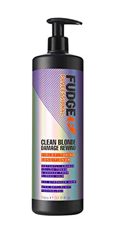 Fudge Professional Clean Blonde Damage Rewind Violet-Toning Anti-Gelbstich Conditioner, 1000 Ml