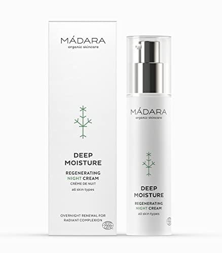 Mádara Organic Skincare, Feuchtigkeitsspendende Nachtcreme - 50 Ml, Reichhaltige Textur, Leicht Absorbierend, Mit Antioxidantien Und Natürlichen Pflan