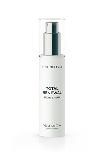 Mádara Organic Skincare | Time Miracle Total Renewal Night Cream - 50Ml, Mit Multimolekularer Hyaluronsäure Und Ausgleichendem Physio-Zinc, Basierend