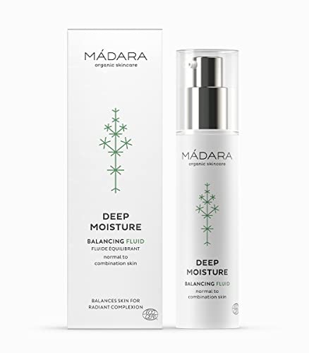 Mádara Organic Skincare | Tiefenfeuchtigkeitsfluid, Ultra-Leichte Textur, 24-Stunden Feuchtigkeitsversorgung, 50 Ml, Vegan, Ecocert-Zertifiziert, Recy