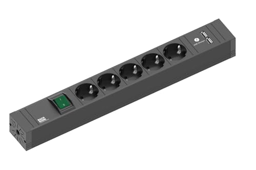 Steckdosenleiste, Mehrfachsteckdose 5Xschuko 1Xschalter 1Xusb 2M 420.0021