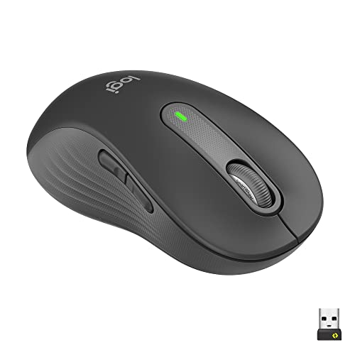 Logitech Signature M650 L Left Kabellose Maus - Für Große Linke Hände, Leise Klicks, Anpassbare Seitentasten, Bluetooth, Kompatibilität Mit Mehreren G