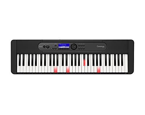 Casio Lk-S450 Casiotone Top Leuchttastenkeyboard Mit 61 Anschlagdynamischen Tasten Im Piano-Look Mit 600 Sounds Und 200 Begleitrhythmen, Mikrofoneinga